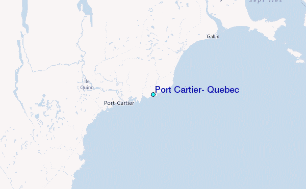 Port Cartier, Quebec Tide Station Location Map
