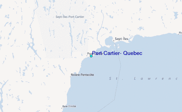 port cartier canada map