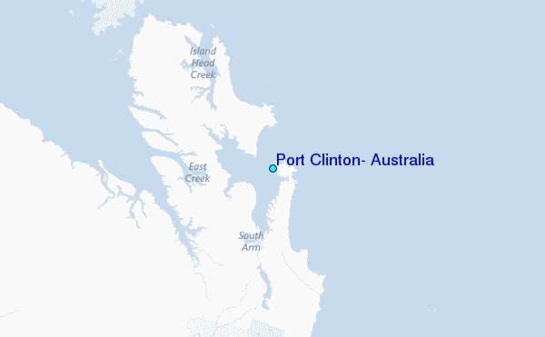 Port Clinton, Australia Tide Station Location Map