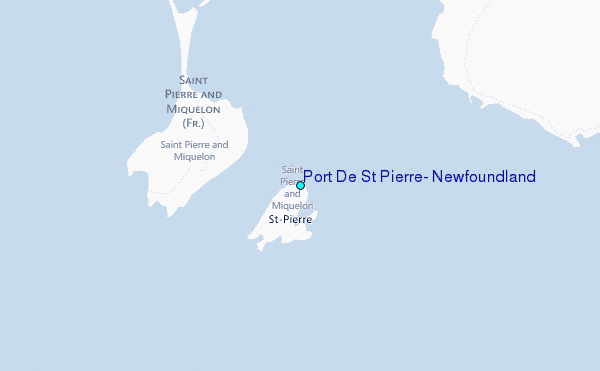 Port De St Pierre, Newfoundland Tide Station Location Map