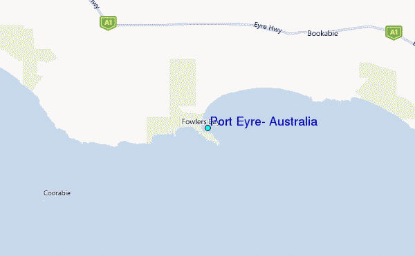 Port Eyre, Australia Tide Station Location Map