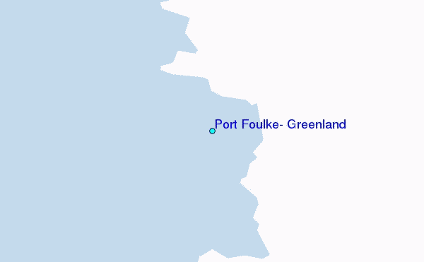 Port Foulke, Greenland Tide Station Location Map