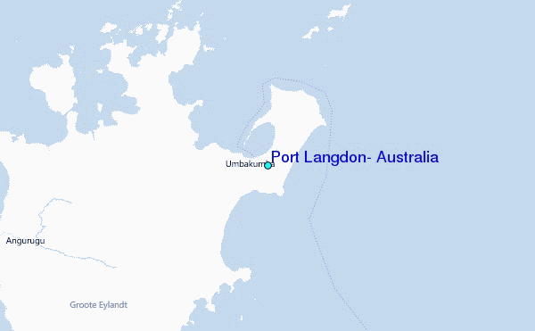 Port Langdon, Australia Tide Station Location Map