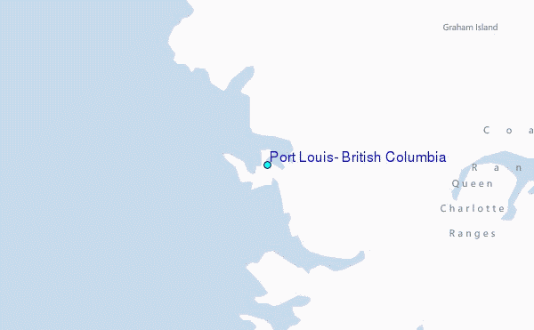 Port Louis, British Columbia Tide Station Location Map