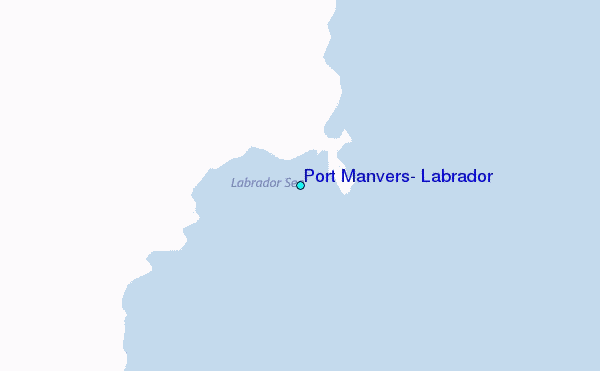 Port Manvers, Labrador Tide Station Location Map