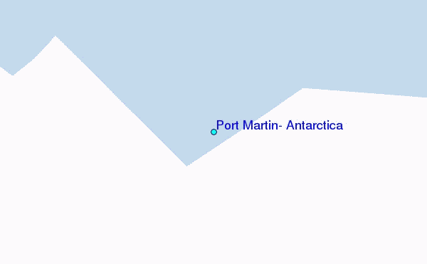 Port Martin, Antarctica Tide Station Location Map