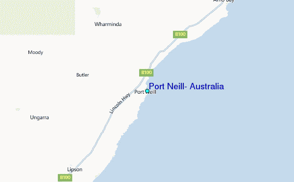 Port Neill, Australia Tide Station Location Map