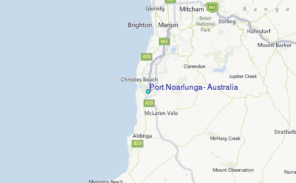 Port Noarlunga, Australia Tide Station Location Map