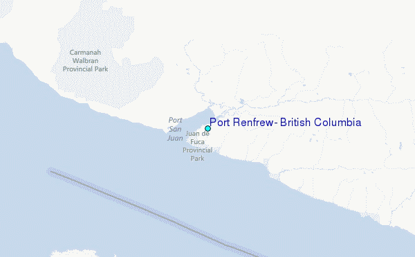 Port Renfrew, British Columbia Tide Station Location Map
