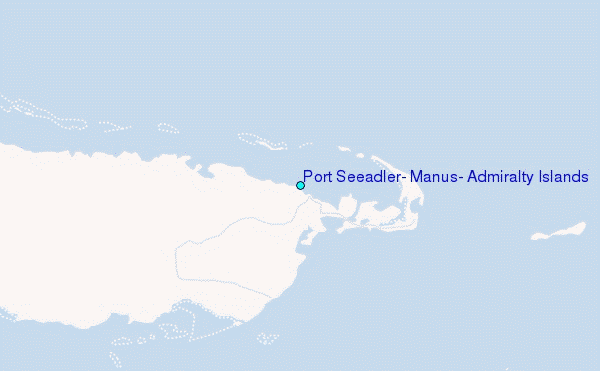 Port Seeadler, Manus, Admiralty Islands Tide Station Location Map