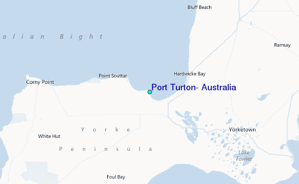 Port Turton, Australia Tide Station Location Map