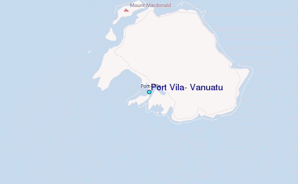 Port Vila, Vanuatu Tide Station Location Map