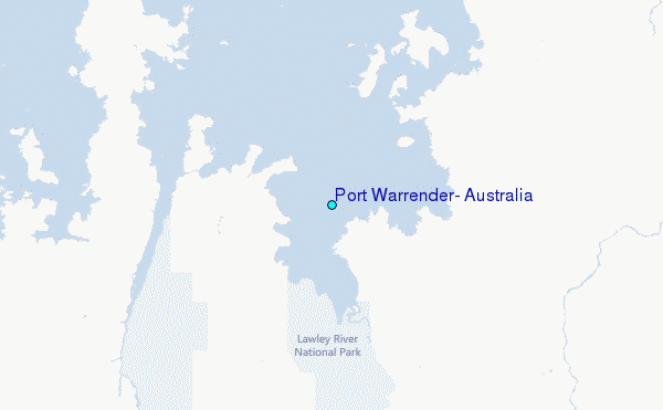 Port Warrender, Australia Tide Station Location Map