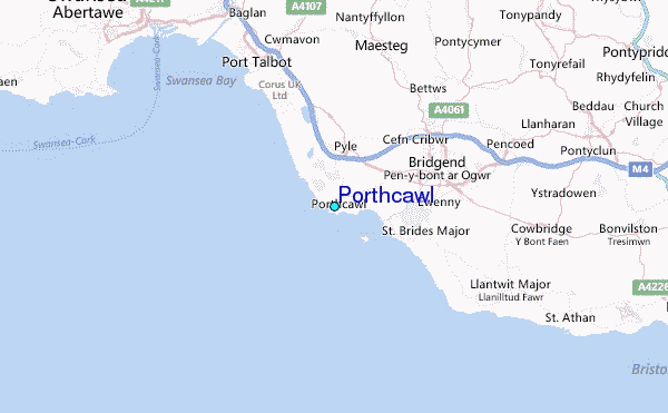 Porthcawl Tide Station Location Map
