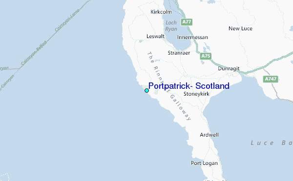 Portpatrick, Scotland Tide Station Location Map