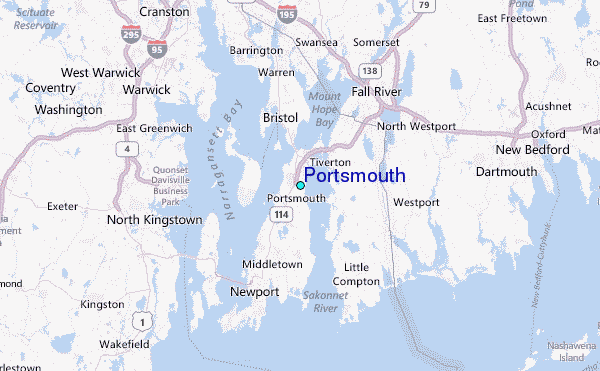 Portsmouth Tide Station Location Map