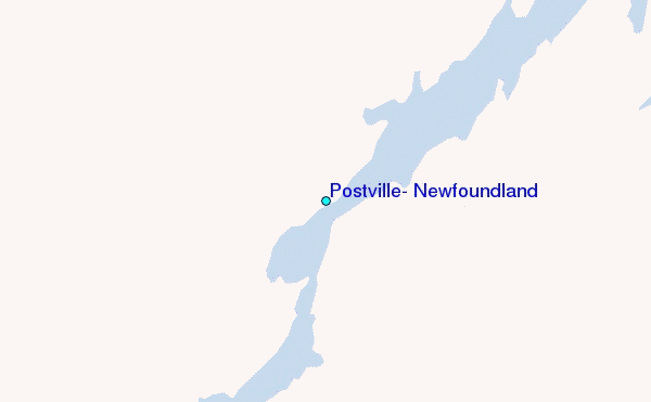 Postville, Newfoundland Tide Station Location Map