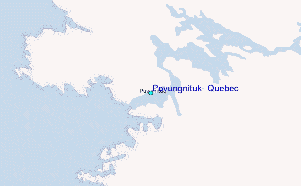 Povungnituk, Quebec Tide Station Location Map
