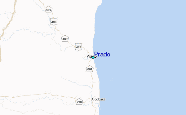 Prado Tide Station Location Map