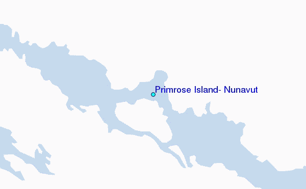 Primrose Island, Nunavut Tide Station Location Map