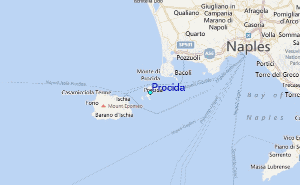Procida Tide Station Location Map