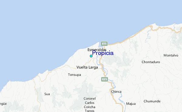 Propicia Tide Station Location Map