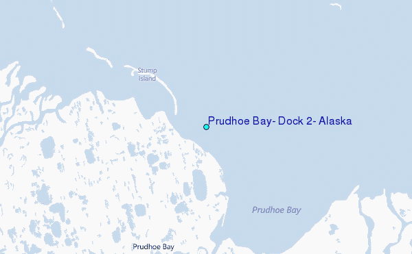 Prudhoe Bay, Dock #2, Alaska Tide Station Location Map
