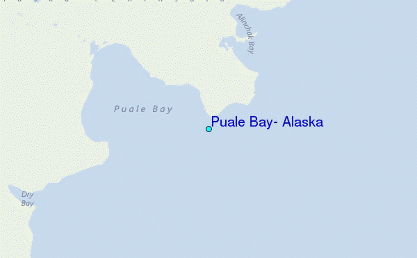 Puale Bay, Alaska Tide Station Location Map