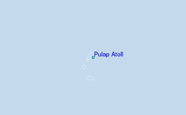 Pulap Atoll Tide Station Location Map