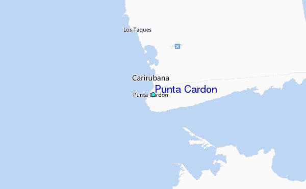 Punta Cardon Tide Station Location Map