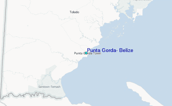 Punta Gorda, Belize Tide Station Location Map
