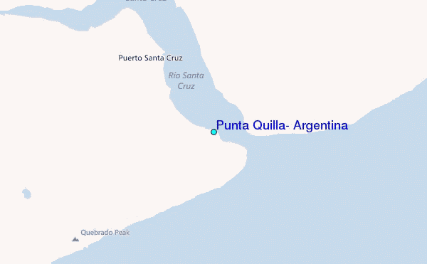 Punta Quilla, Argentina Tide Station Location Map