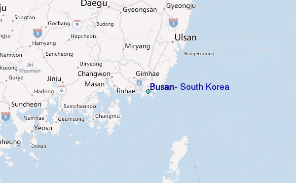 Korea busan map of south US Military