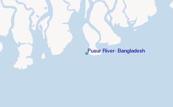 Pusur River, Bangladesh Tide Station Location Map