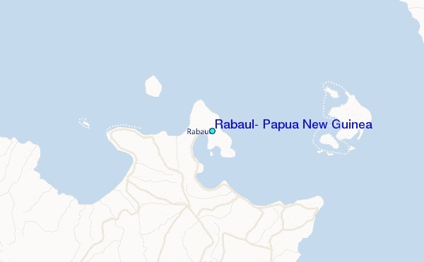 Rabaul, Papua New Guinea Tide Station Location Map