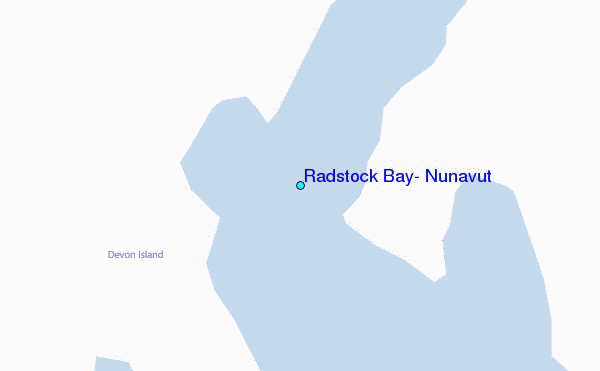 Radstock Bay, Nunavut Tide Station Location Map