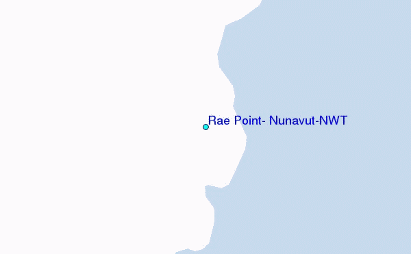 Rae Point, Nunavut/NWT Tide Station Location Map