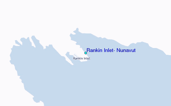 Rankin Inlet, Nunavut Tide Station Location Map