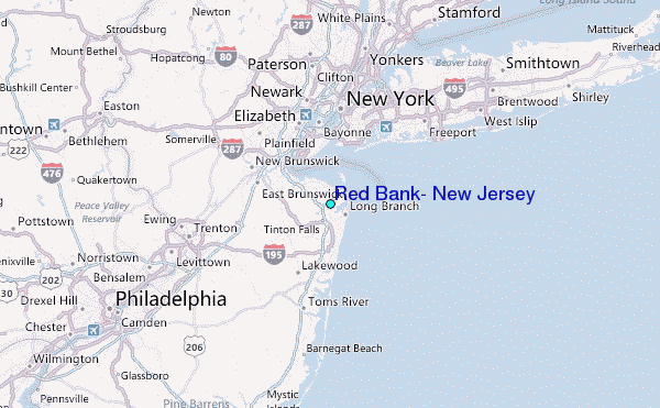 red bank new jersey map Red Bank New Jersey Tide Station Location Guide red bank new jersey map