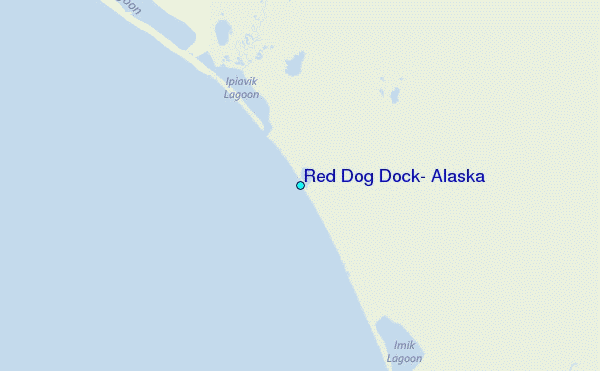Red Dog Dock, Alaska Tide Station Location Map
