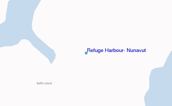 Refuge Harbour, Nunavut Tide Station Location Map
