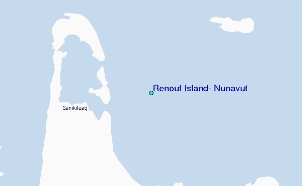 Renouf Island, Nunavut Tide Station Location Map