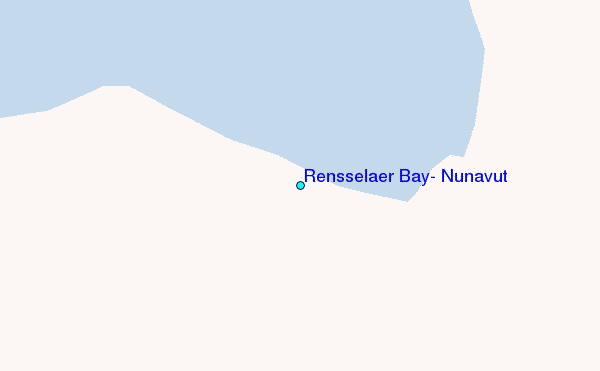 Rensselaer Bay, Nunavut Tide Station Location Map