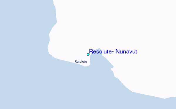 Resolute, Nunavut Tide Station Location Map