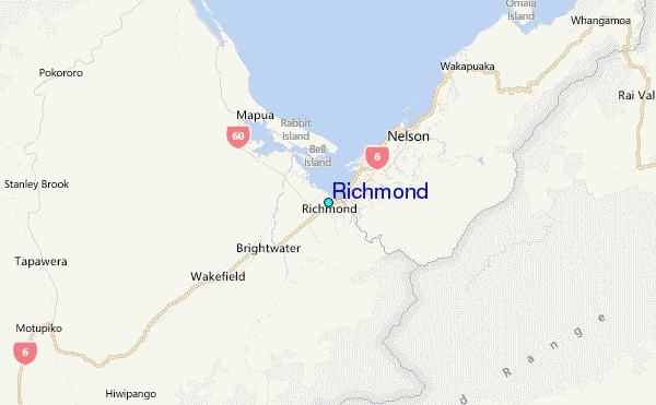 Richmond Tide Station Location Map