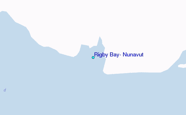 Rigby Bay, Nunavut Tide Station Location Map