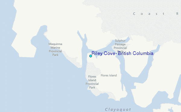 Riley Cove, British Columbia Tide Station Location Map