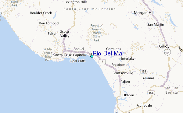 Rio Del Mar Tide Station Location Map