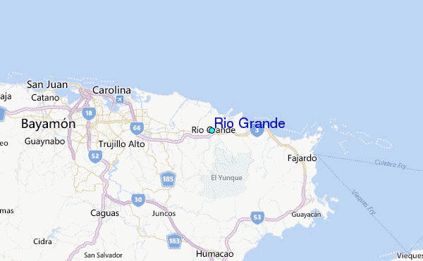 Rio Grande Tide Station Location Map