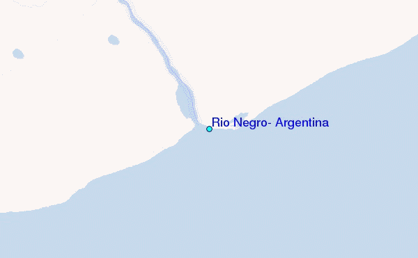 Rio Negro, Argentina Tide Station Location Map